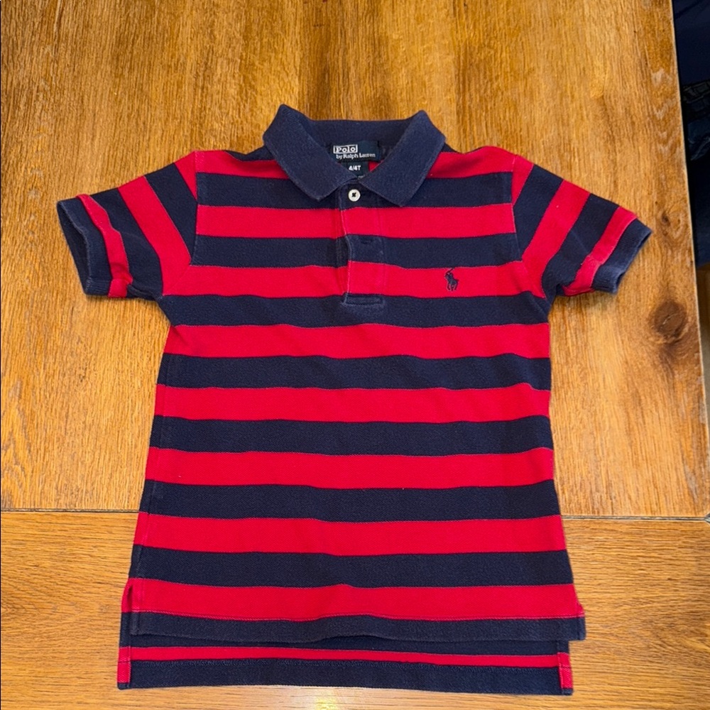 Ralph Lauren Classic Red and Blue Polo Shirt